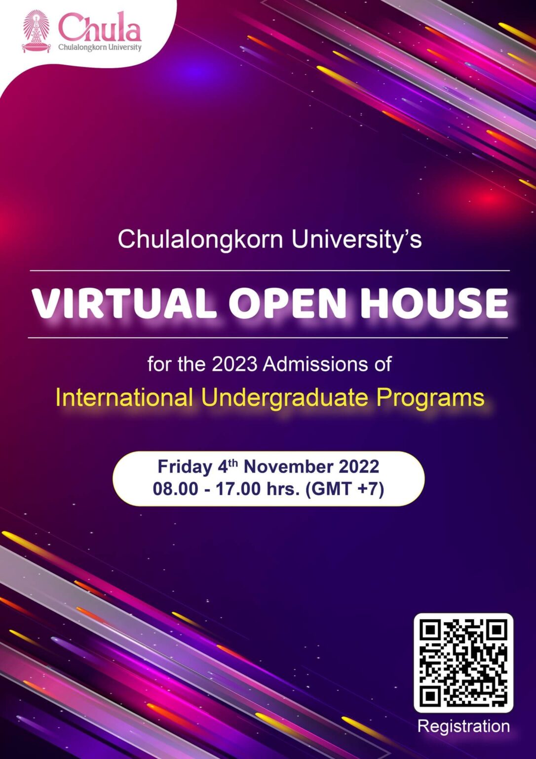 Chula Virtual Open House for the 2023 Admission of International