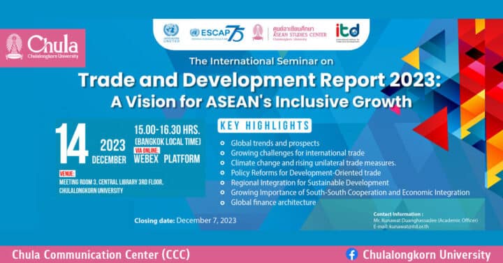 Trade And Development Report 2023: A Vision For ASEAN’s Inclusive ...