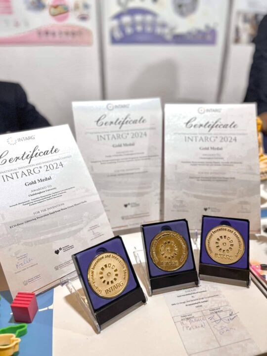 Chula Professor and Student Teams Win Prizes at the 17th International Inventions and Innovations Show (INTARG® 2024)