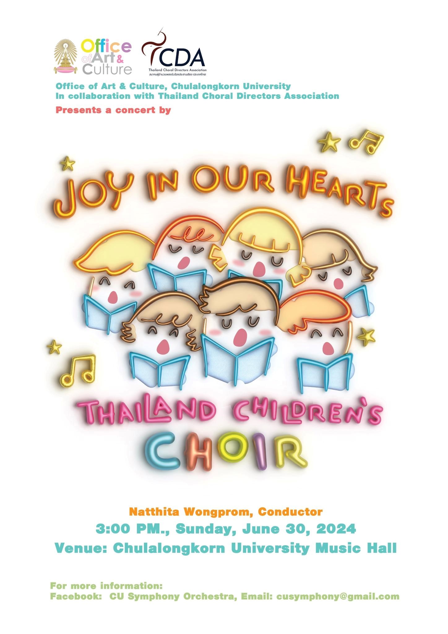 "Joy in Our Hearts" Concert Presented by Chula and the Thailand Children’s Choir 