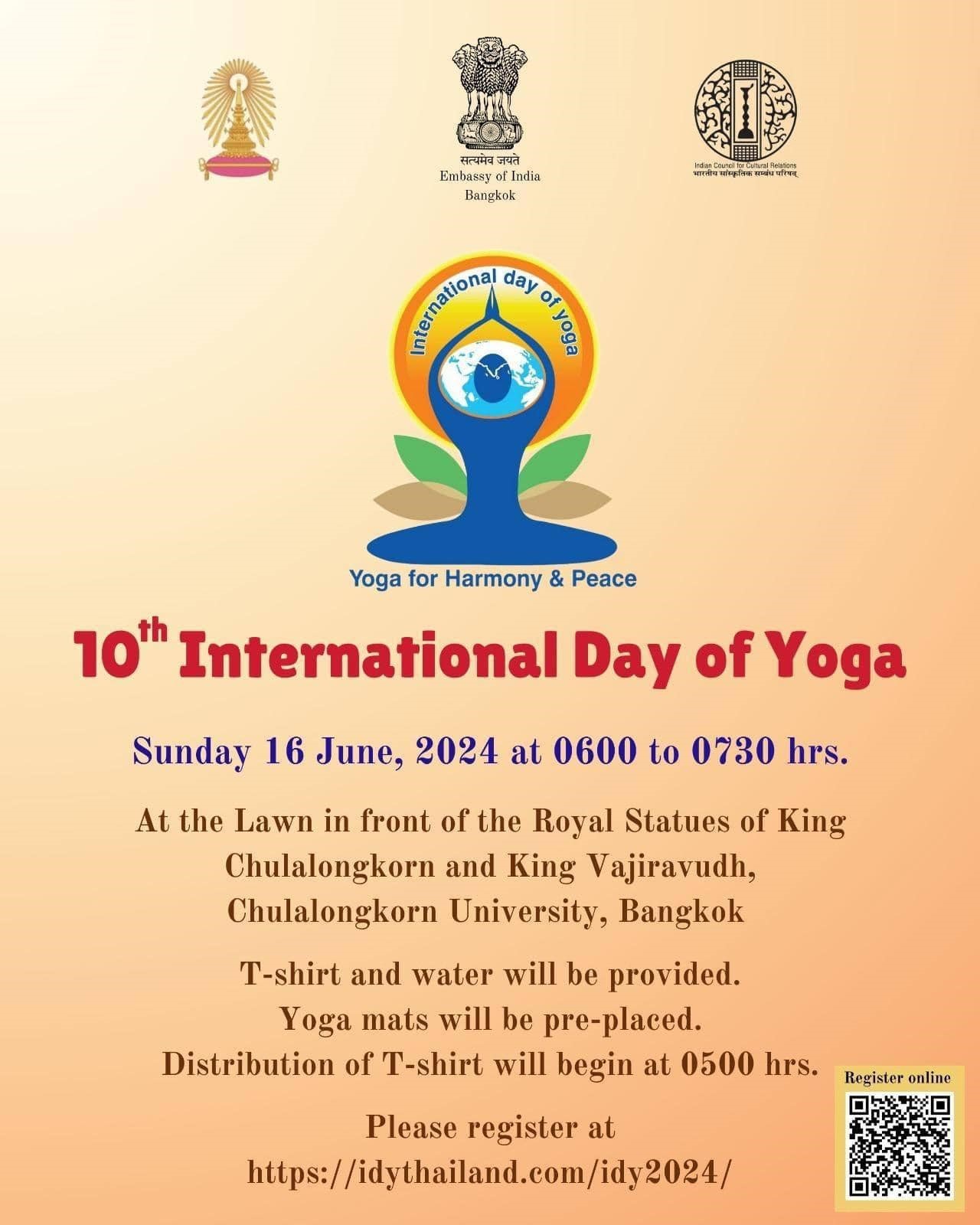 10th International Day of Yoga at Chulalongkorn University 