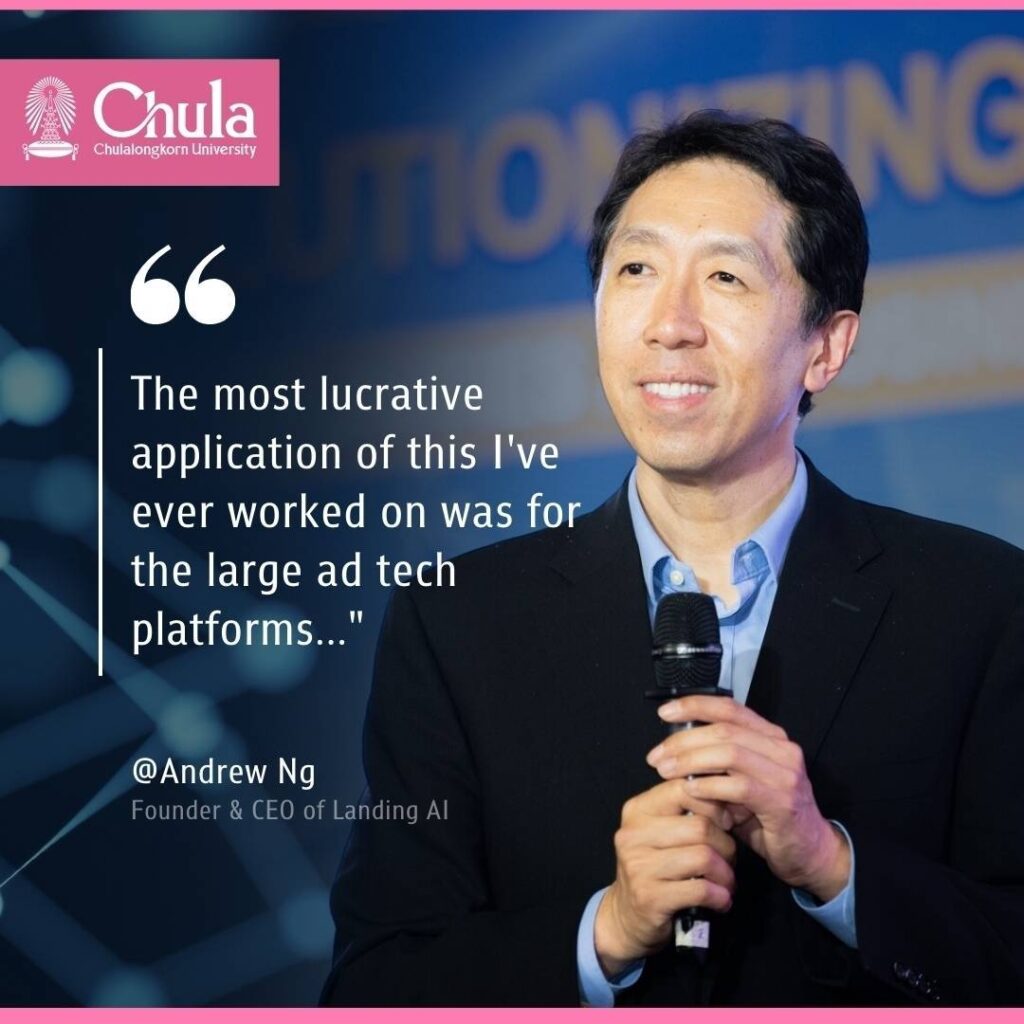 Dr. Andrew Ng Adjunct Professor from Stanford University, globally recognized Leader in AI (Artificial Intelligence), Founder of DeepLearning.Ai, General Partner at AI Fund and Co-Founder of Coursera