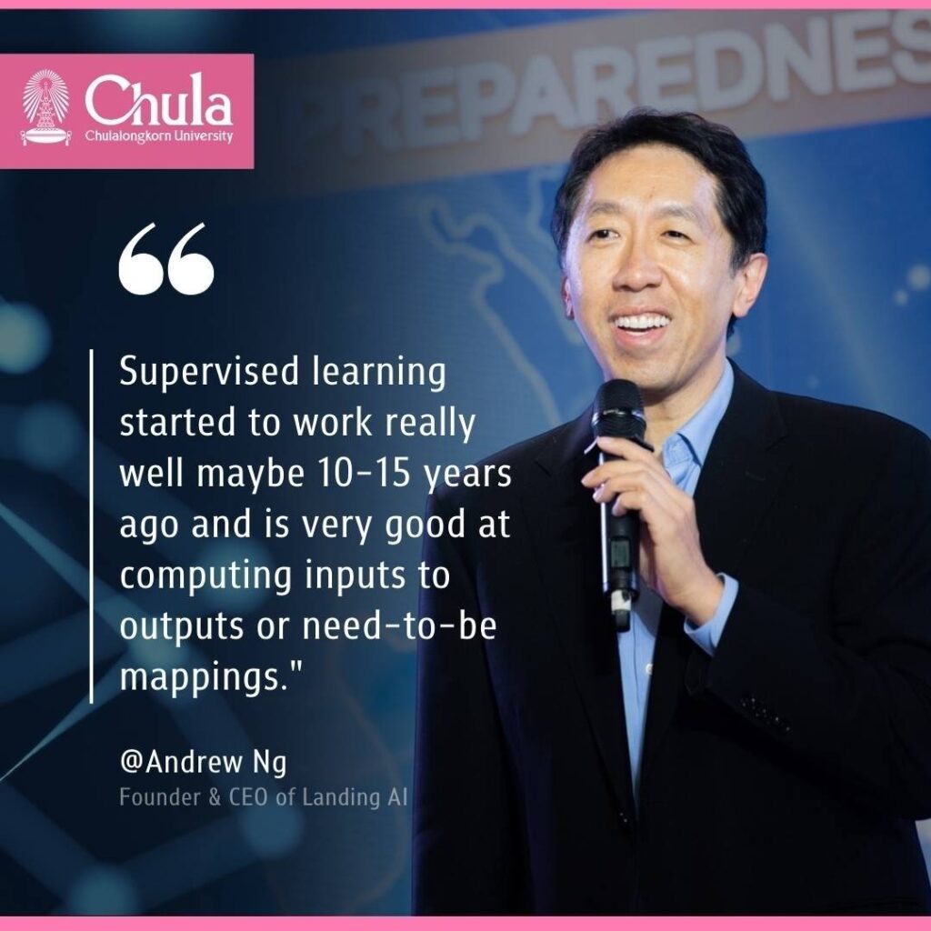 Dr. Andrew Ng Adjunct Professor from Stanford University, globally recognized Leader in AI (Artificial Intelligence), Founder of DeepLearning.Ai, General Partner at AI Fund and Co-Founder of Coursera