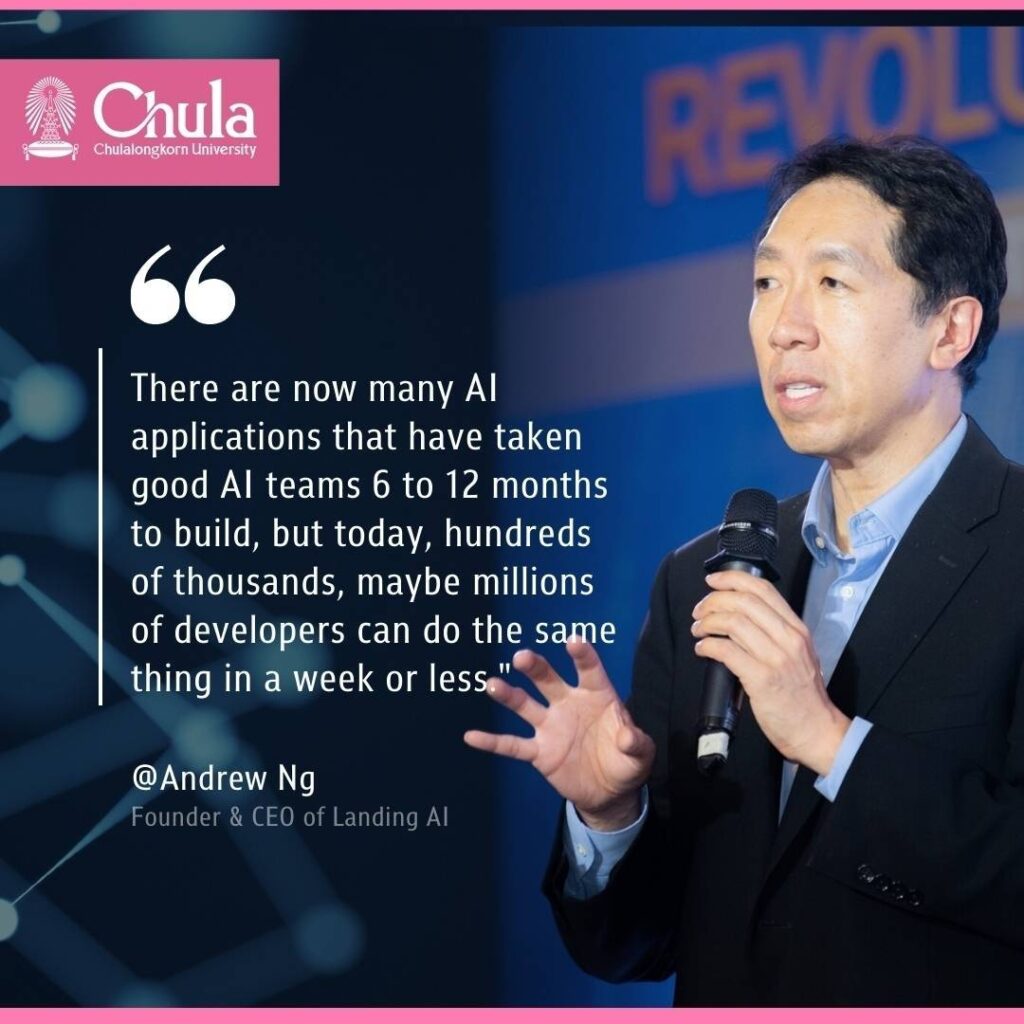 Dr. Andrew Ng Adjunct Professor from Stanford University, globally recognized Leader in AI (Artificial Intelligence), Founder of DeepLearning.Ai, General Partner at AI Fund and Co-Founder of Coursera