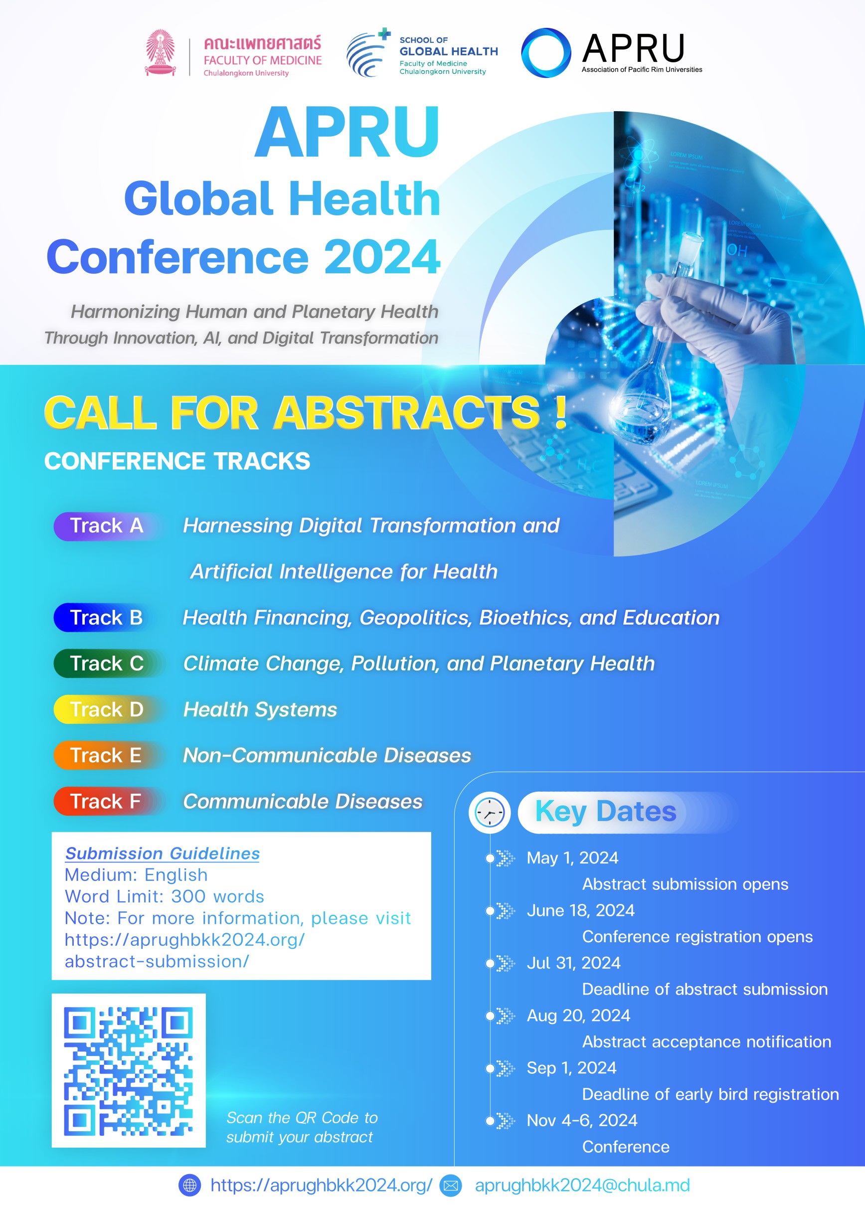 Shape the Future of Global Health: Register Now for APRU’s 2024 Conference in Bangkok!