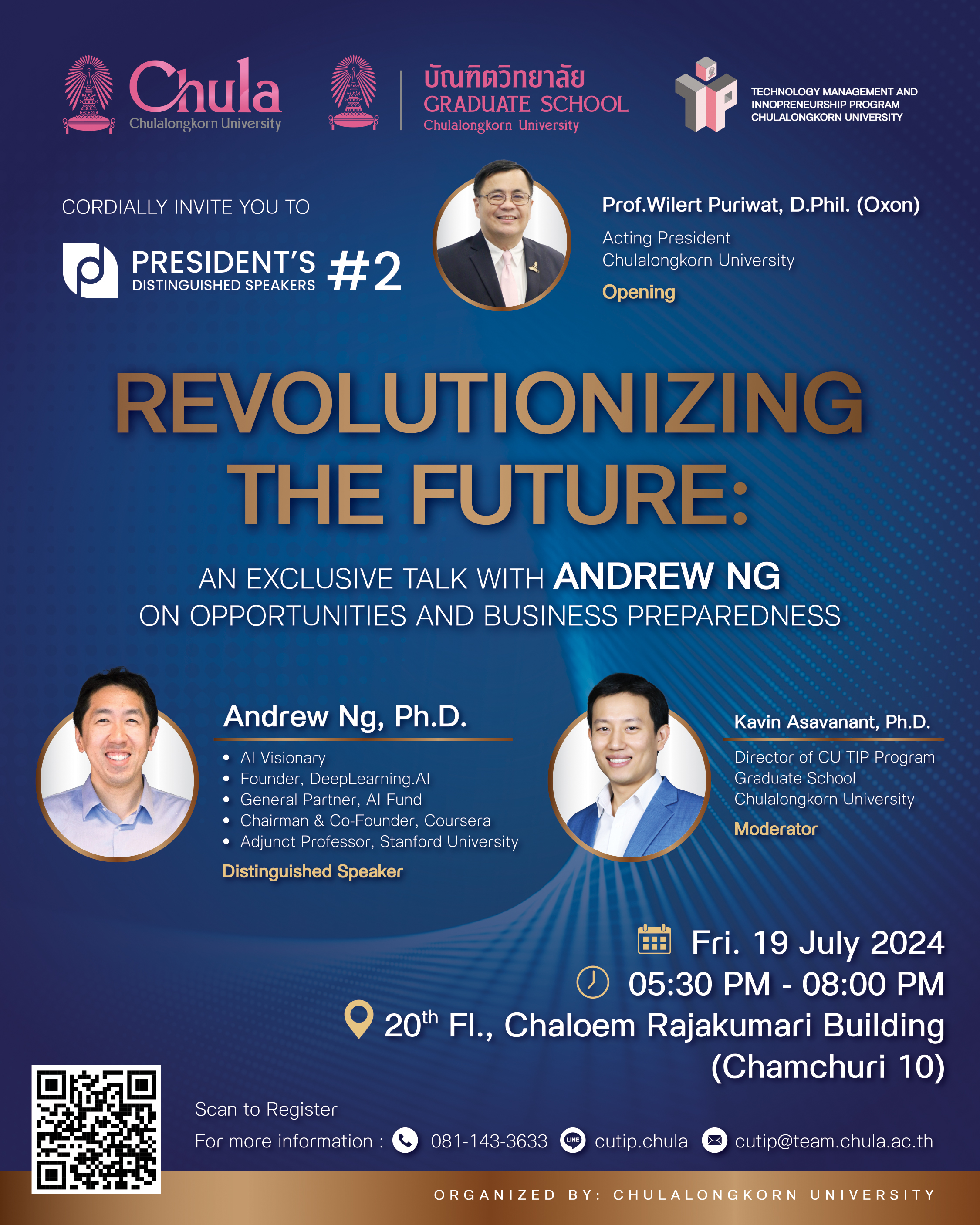 President's Distinguished Speakers #2: Revolutionizing the Future: An Exclusive Talk with Andrew Ng on AI Opportunities and Business Preparedness