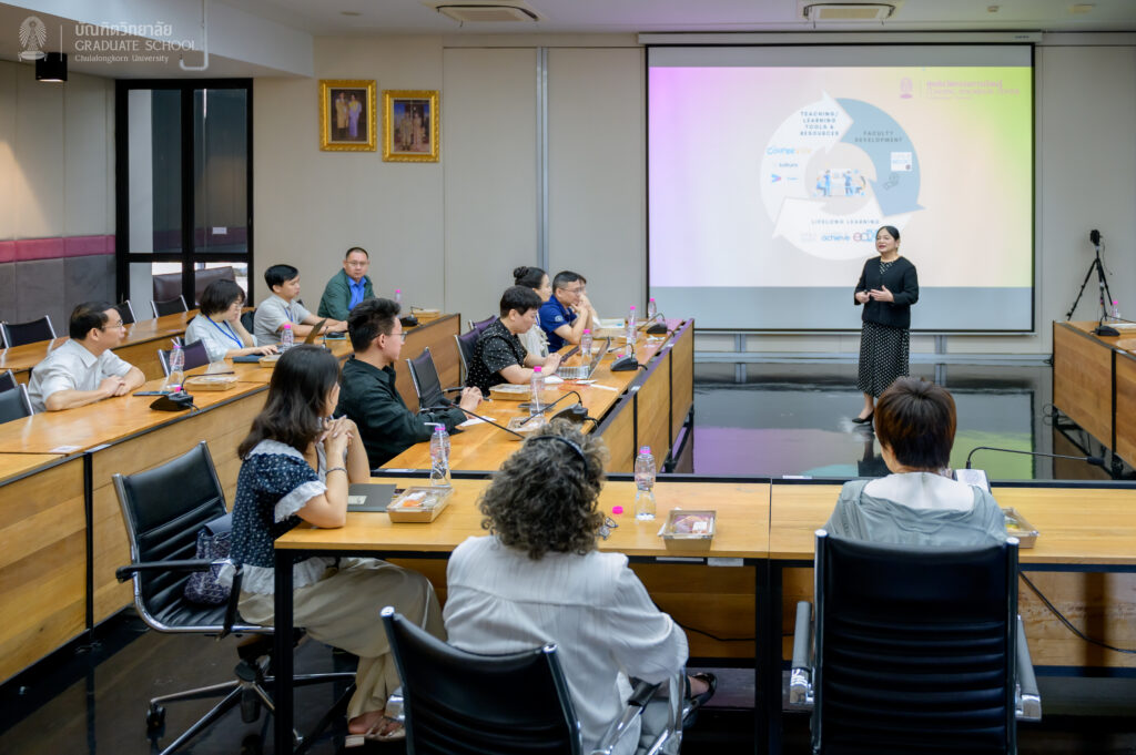 Chula Welcomes University Executives from China to Visit Lifelong Learning Management System