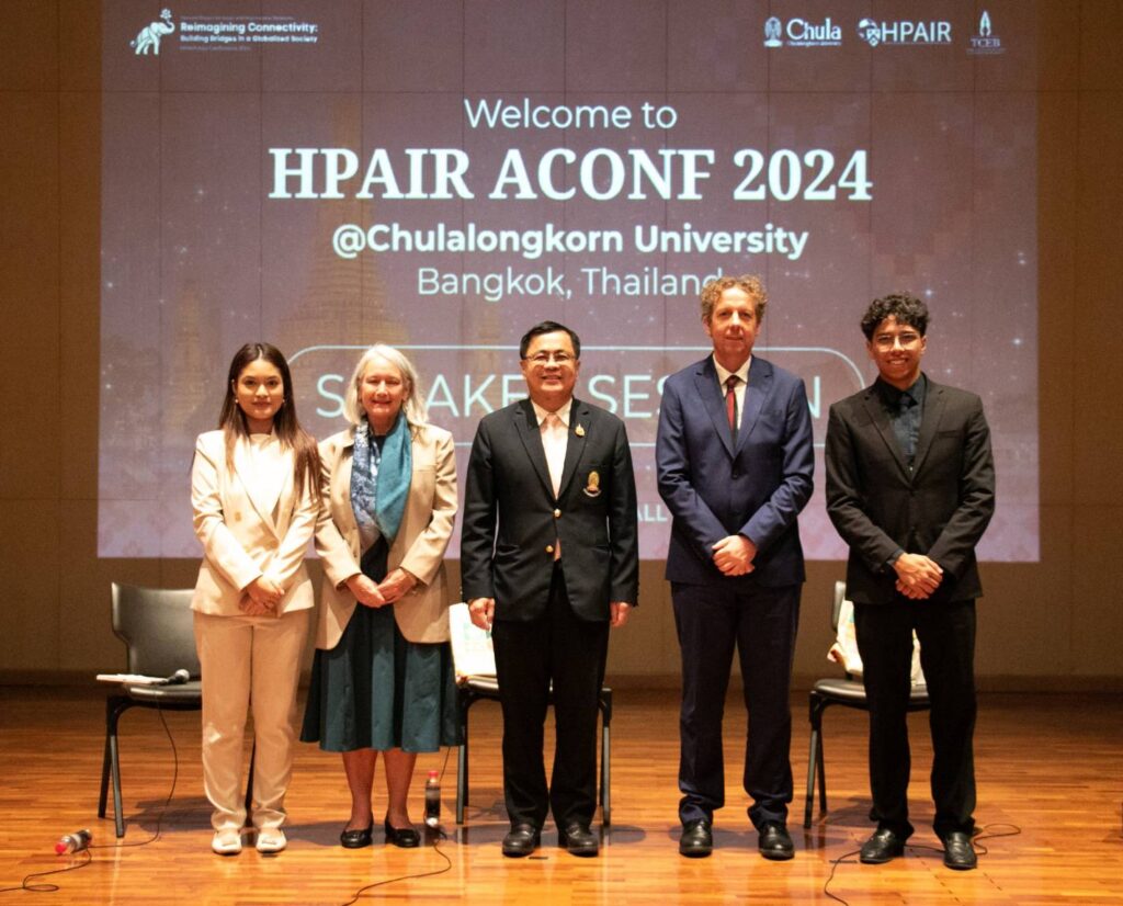 Chula Executives Welcome UNHCR Representative, EU Ambassador to Cambodia, and EU Special Envoy for Myanmar at “HPAIR Asia Conference 2024”