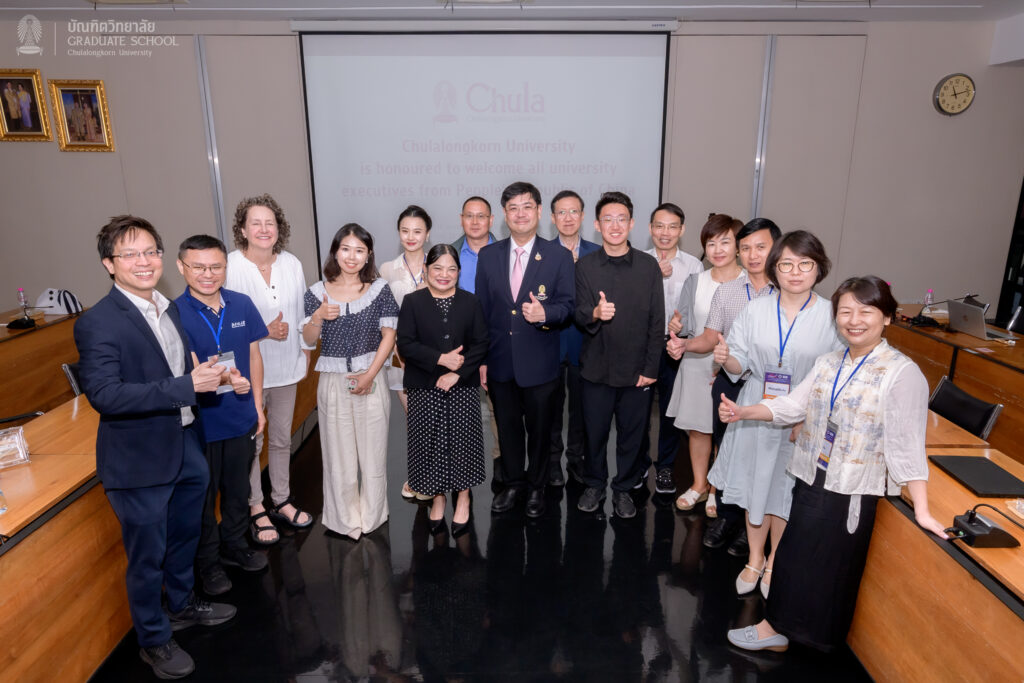 Chula Welcomes University Executives from China to Visit Lifelong Learning Management System