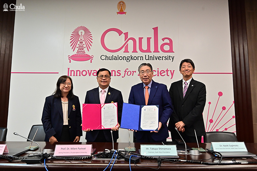 Chulalongkorn University, in collaboration with the Asahi Glass Foundation, organized the 32nd Special Seminar and Research Grant Ceremony of the Asahi Glass Foundation Japan for 2024