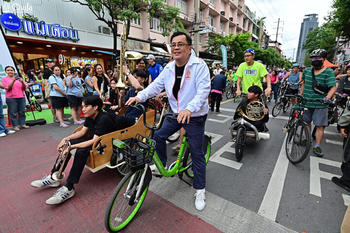 Success of the Bangkok Car Free Day 2024 on Banthat Thong Road: A Model Street of Happiness for All