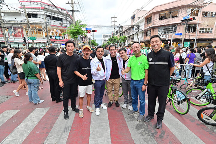 Success of the Bangkok Car Free Day 2024 on Banthat Thong Road: A Model Street of Happiness for All