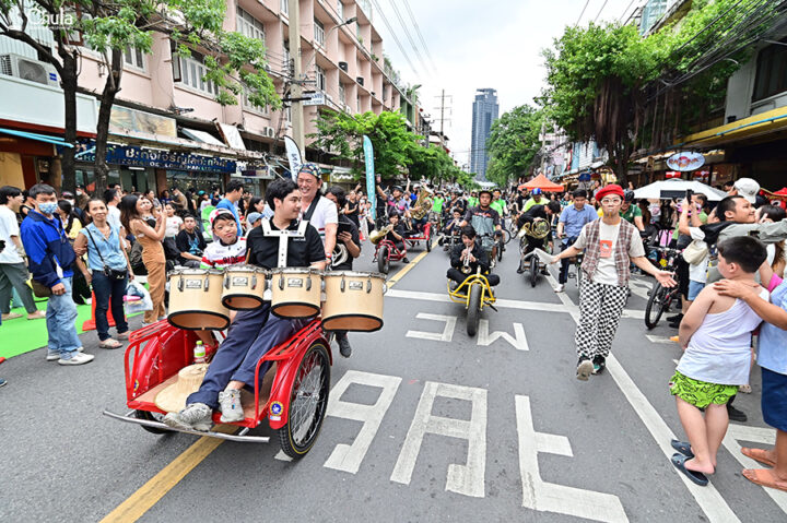 Success of the Bangkok Car Free Day 2024 on Banthat Thong Road: A Model Street of Happiness for All