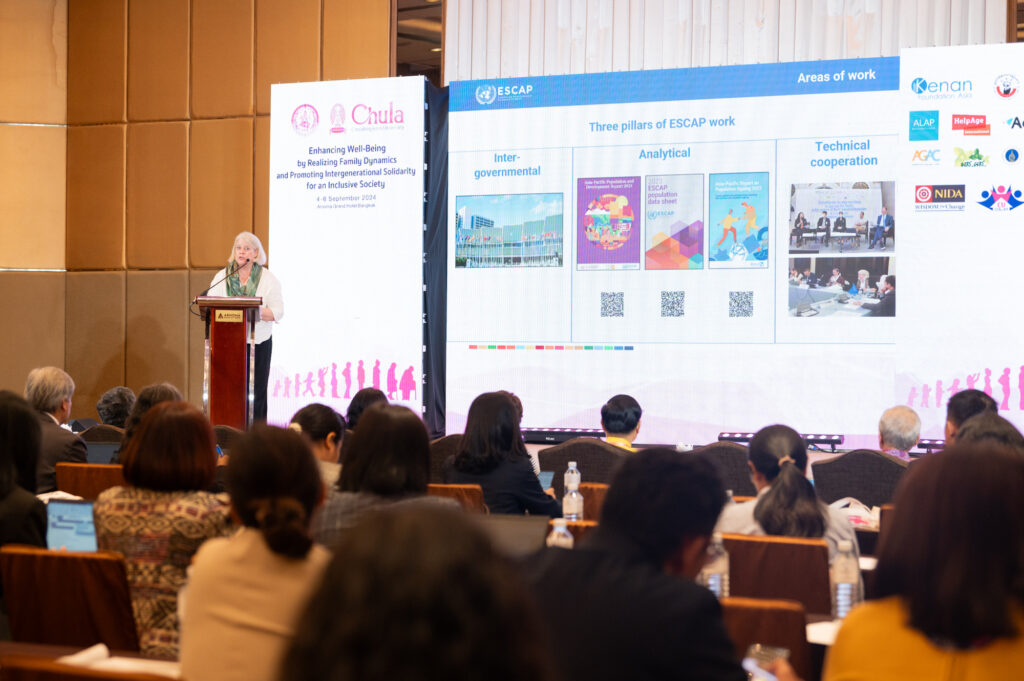 The College of Population Studies, Chulalongkorn University, in collaboration with the Department of Older Persons, organized an international academic conference