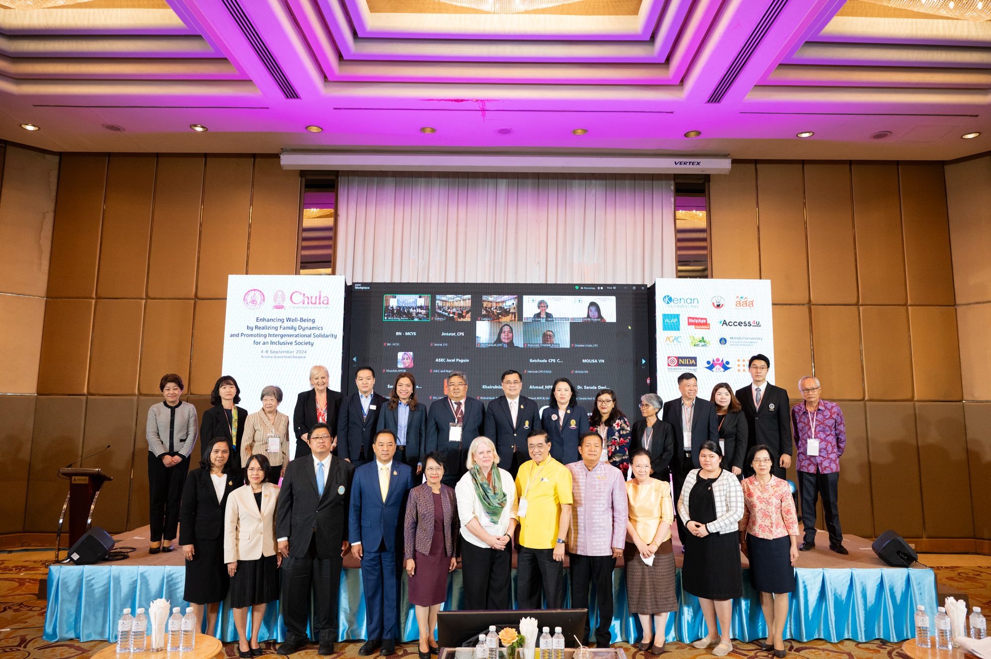 The College of Population Studies, Chulalongkorn University, in collaboration with the Department of Older Persons, organized an international academic conference