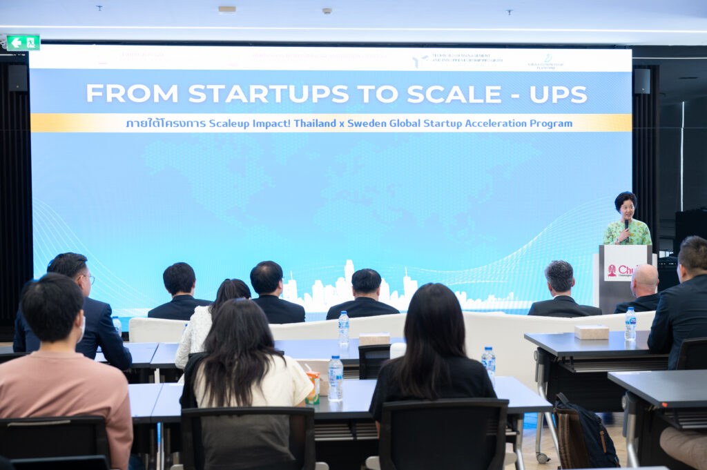 Seminar "From Startups to Scale-Ups: a Swedish Perspective" CUTIP Partners to Boost Thai Startups’ Global Success in Sweden