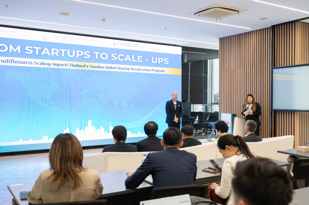 Seminar "From Startups to Scale-Ups: a Swedish Perspective" CUTIP Partners to Boost Thai Startups’ Global Success in Sweden