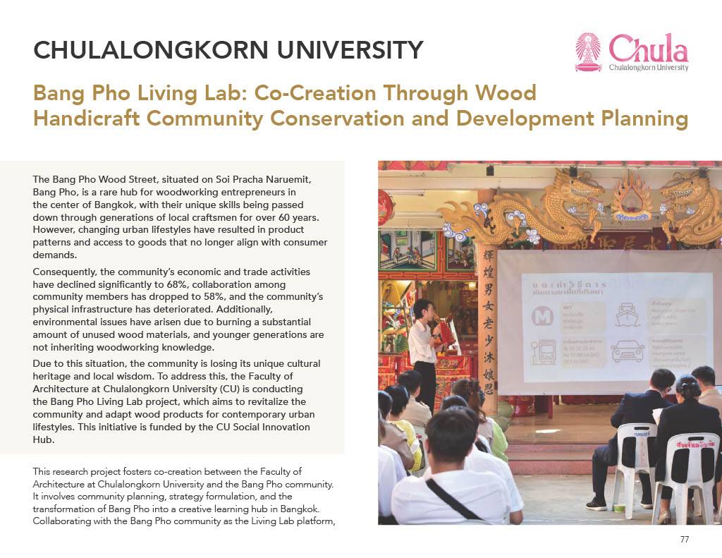 Bangpho Living Lab by Chulalongkorn’s Faculty of Architecture Named International Best Practice in Sustainability in ISCN Report 2024