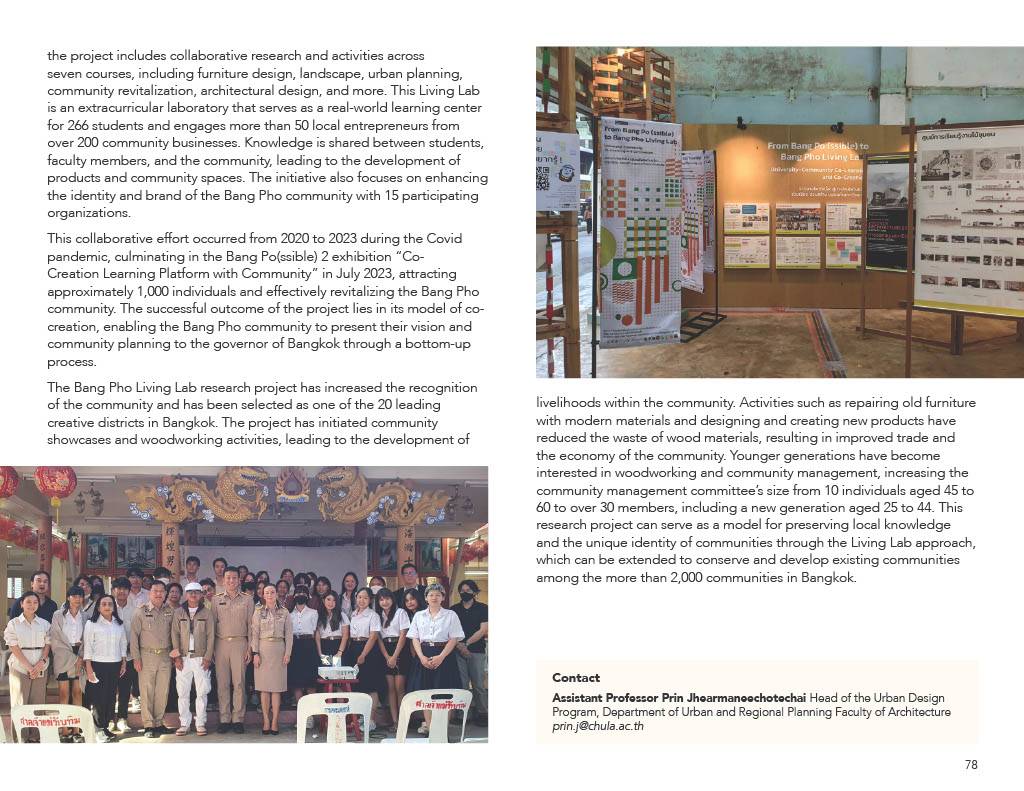 Bangpho Living Lab by Chulalongkorn’s Faculty of Architecture Named International Best Practice in Sustainability in ISCN Report 2024