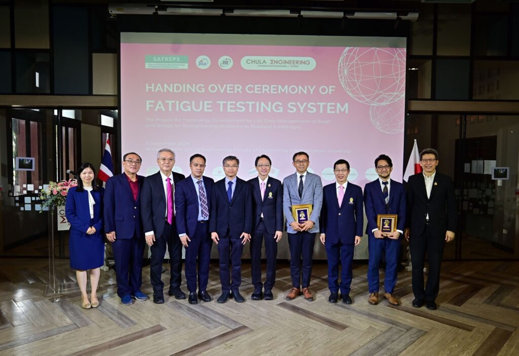 Chulalongkorn’s Engineering Collaborates with Japan to Enhance Thailand’s Infrastructure Capabilities; Receives 19-Million Baht Fatigue Testing System 