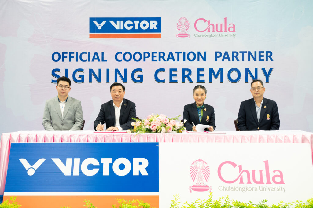 Chulalongkorn University Partners with VICTOR SPORTS (THAILAND) to Support Badminton Equipment 