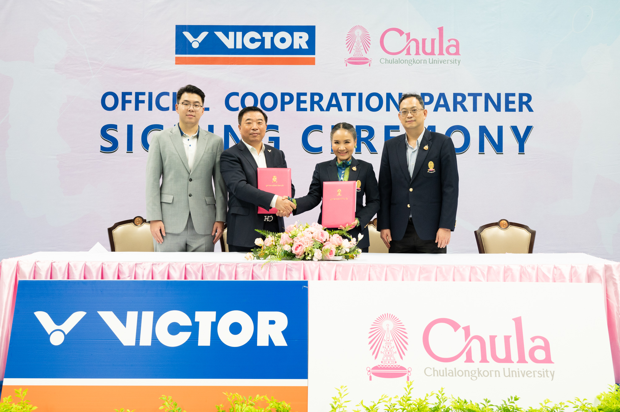 Chulalongkorn University Partners with VICTOR SPORTS (THAILAND) to Support Badminton Equipment 