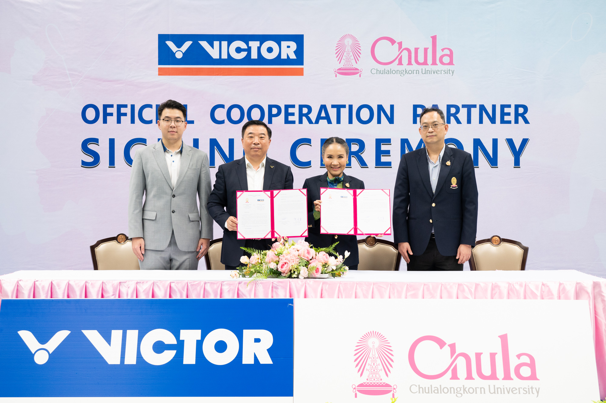 Chulalongkorn University Partners with VICTOR SPORTS (THAILAND) to Support Badminton Equipment 