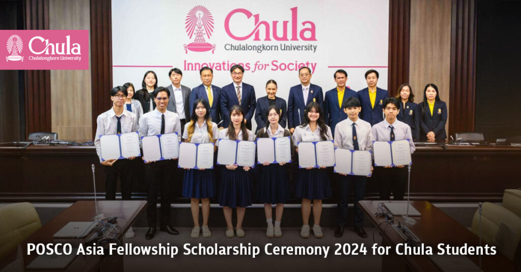 POSCO Asia Fellowship Scholarship Ceremony 2024 for Chula Students