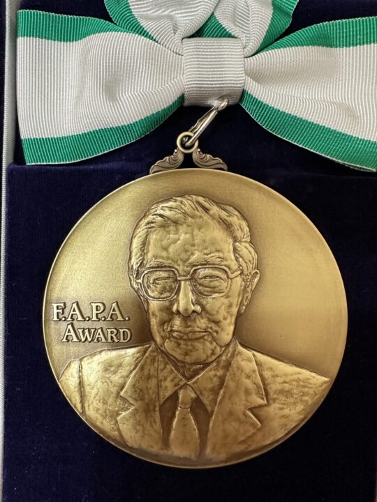 Chulalongkorn University Pharmacy Professor Receives FAPA Ishidate Award for Contributions to Pharmacy Education 