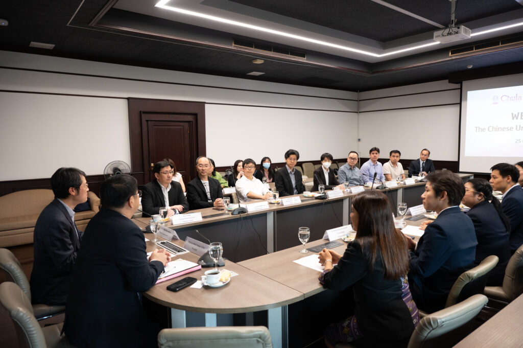 Chula President Welcomes Representatives from The Chinese University of Hong Kong to Expand Academic and Graduate Research Collaboration