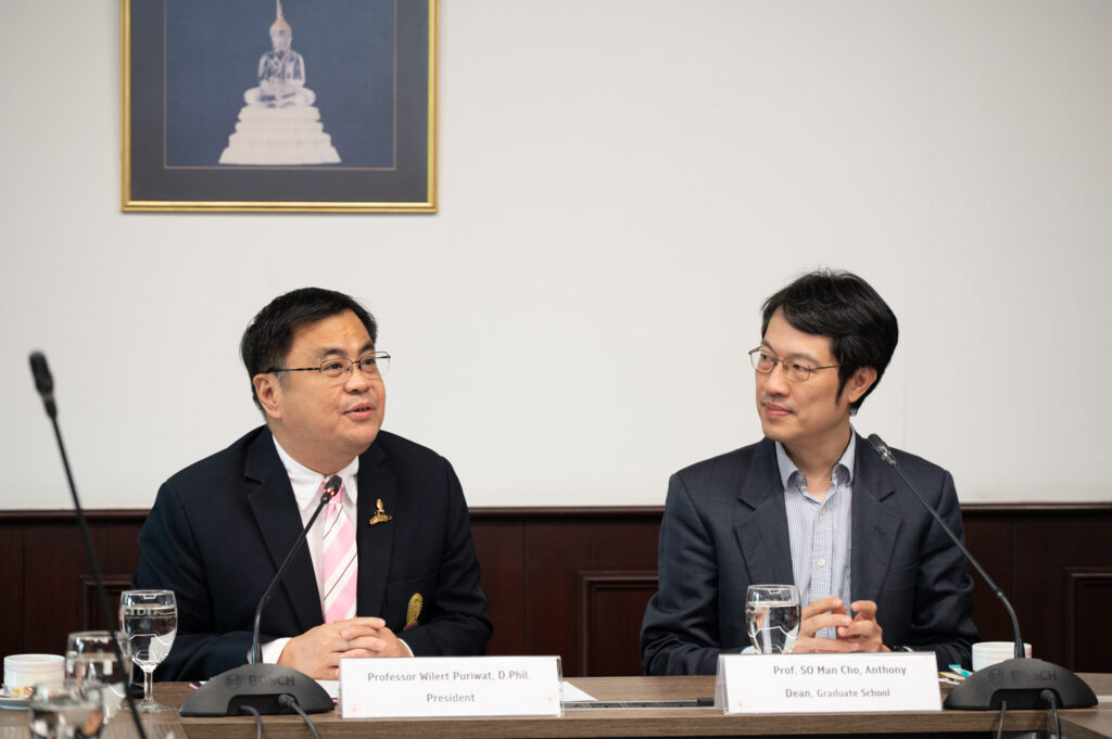 Chula President Welcomes Representatives from The Chinese University of Hong Kong to Expand Academic and Graduate Research Collaboration