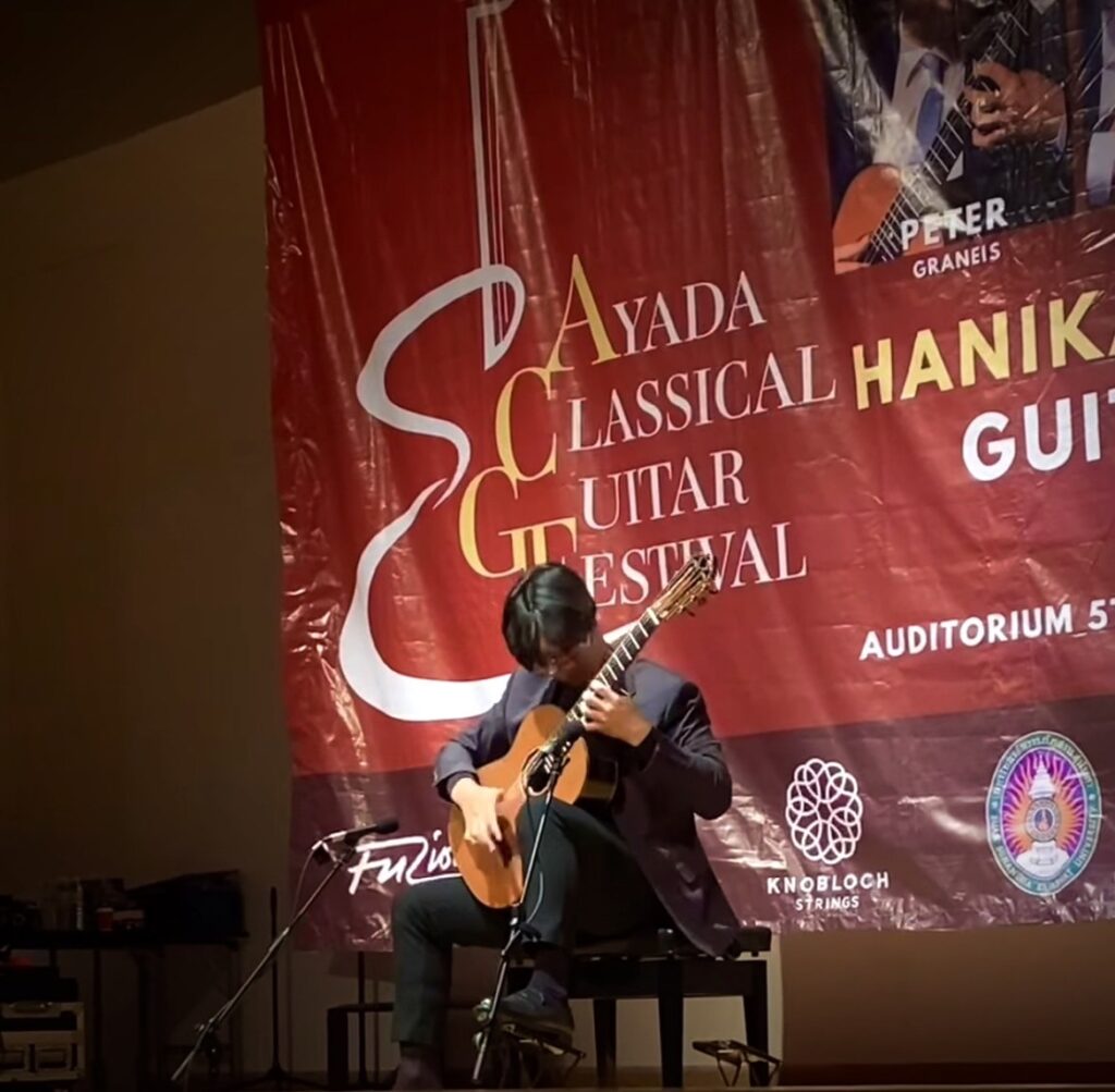 Chula’s Faculty of Fine and Applied Arts Student Wins Runner-up in an International Classical Guitar Competition 