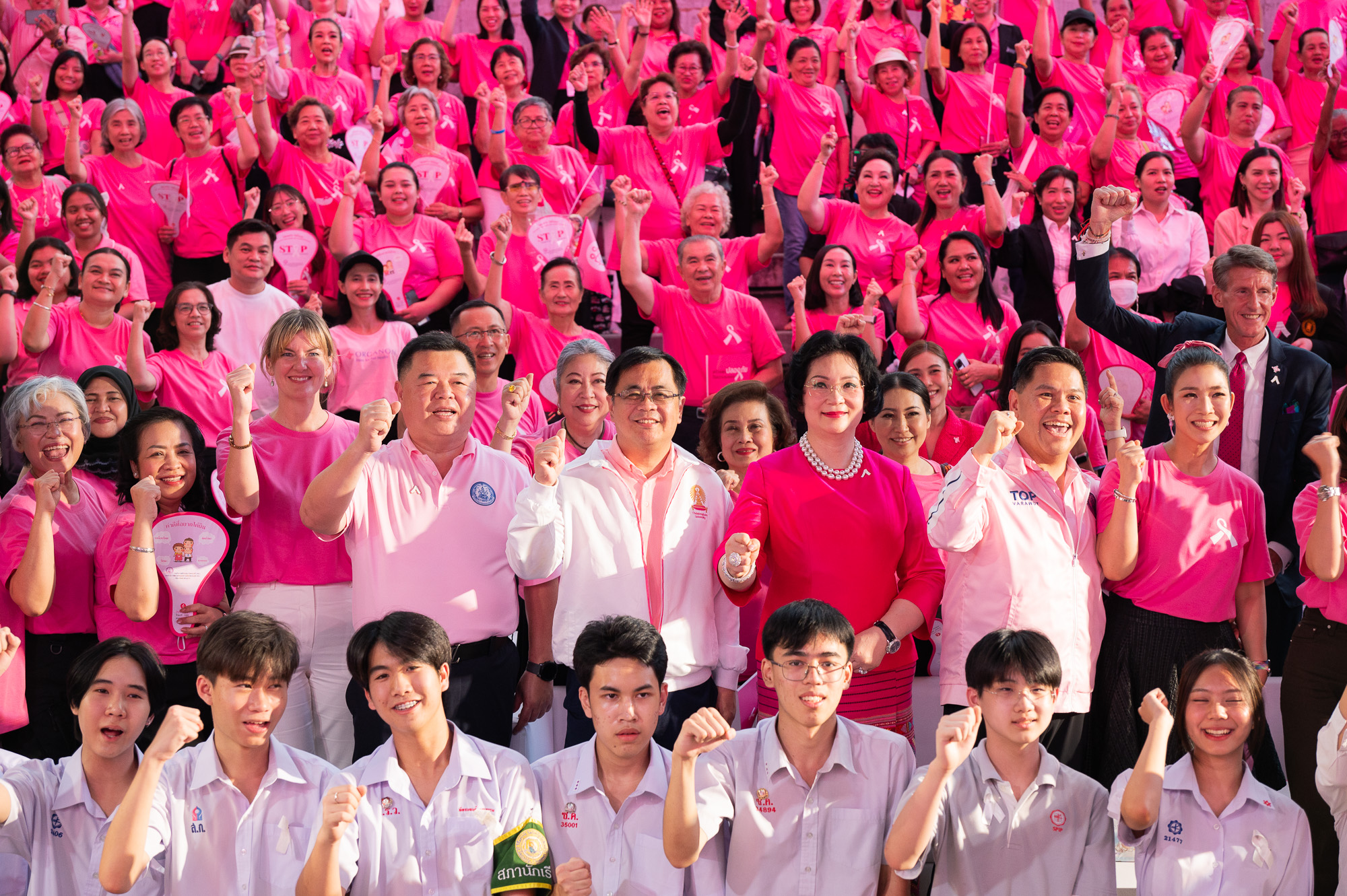 Campaign to End Violence Against Children, Women and Families for 2024 at Siam Square One, with Chulalongkorn University President Participating 