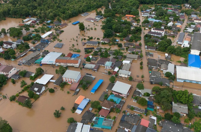 ภาพเหตุการณ์น้ำท่วมจังหวัดเชียงราย