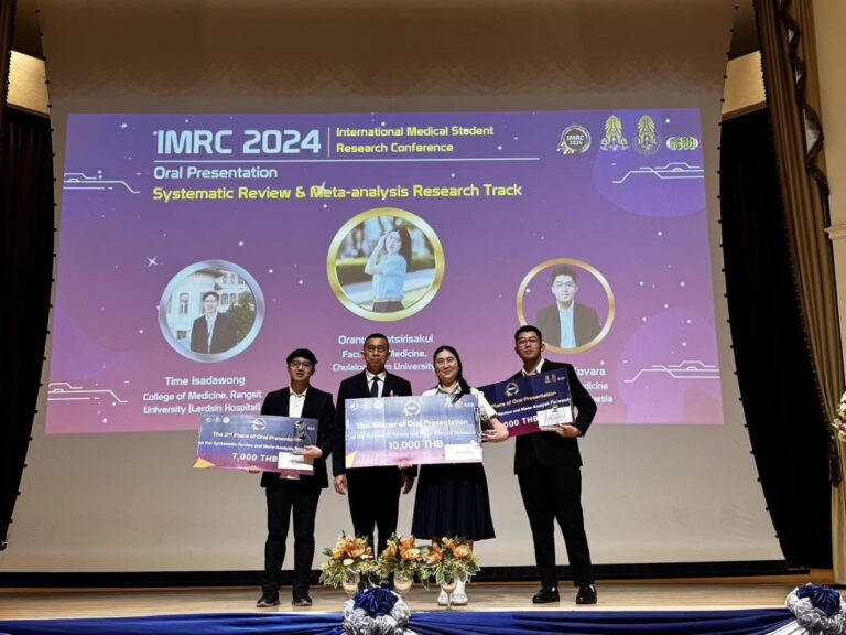 Chula Medical Student Wins Best Research Presentation at the International Medical Student Research Conference (IMRC) 2024 