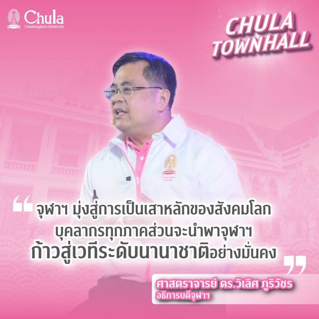 Chula Hosts “Chula Townhall” to Unveil a Student-Centered Vision for Comprehensive Development and Share New Year Joy with the Chula Community