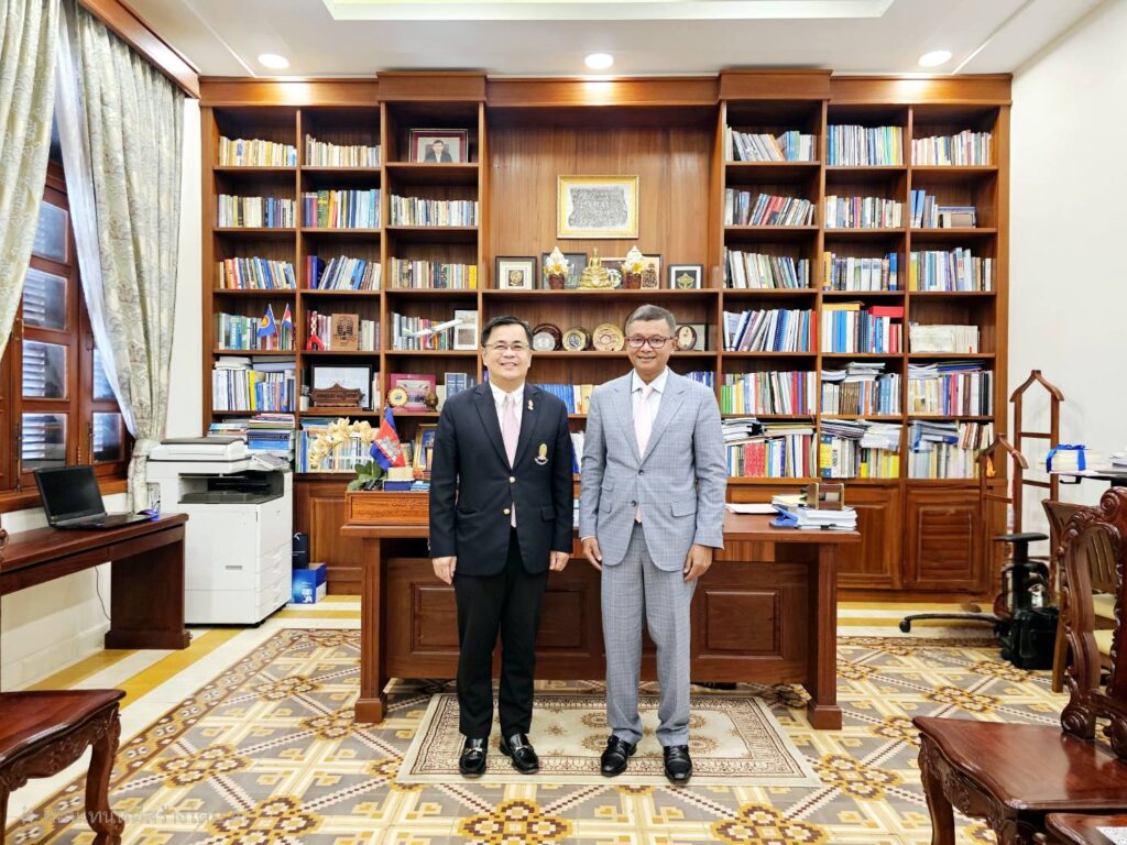 Professor Dr. Wilert Puriwat, President of Chulalongkorn University & Chairman of the Council of University Presidents of Thailand (CUPT), paid a courtesy call on His Excellency Dr. Hang Chuon Naron, Deputy Prime Minister and Minister of Education, Youth, and Sports of Cambodia