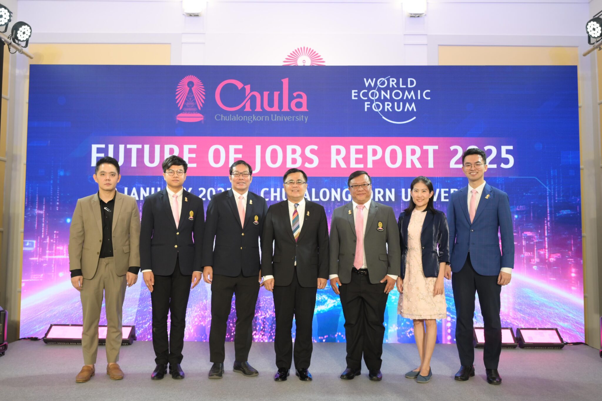 Chulalongkorn University Joins World Economic Forum to Announce “The Future of Jobs 2025”, Highlighting Future Skills and Strategies to Build the Future Human for Thailand 