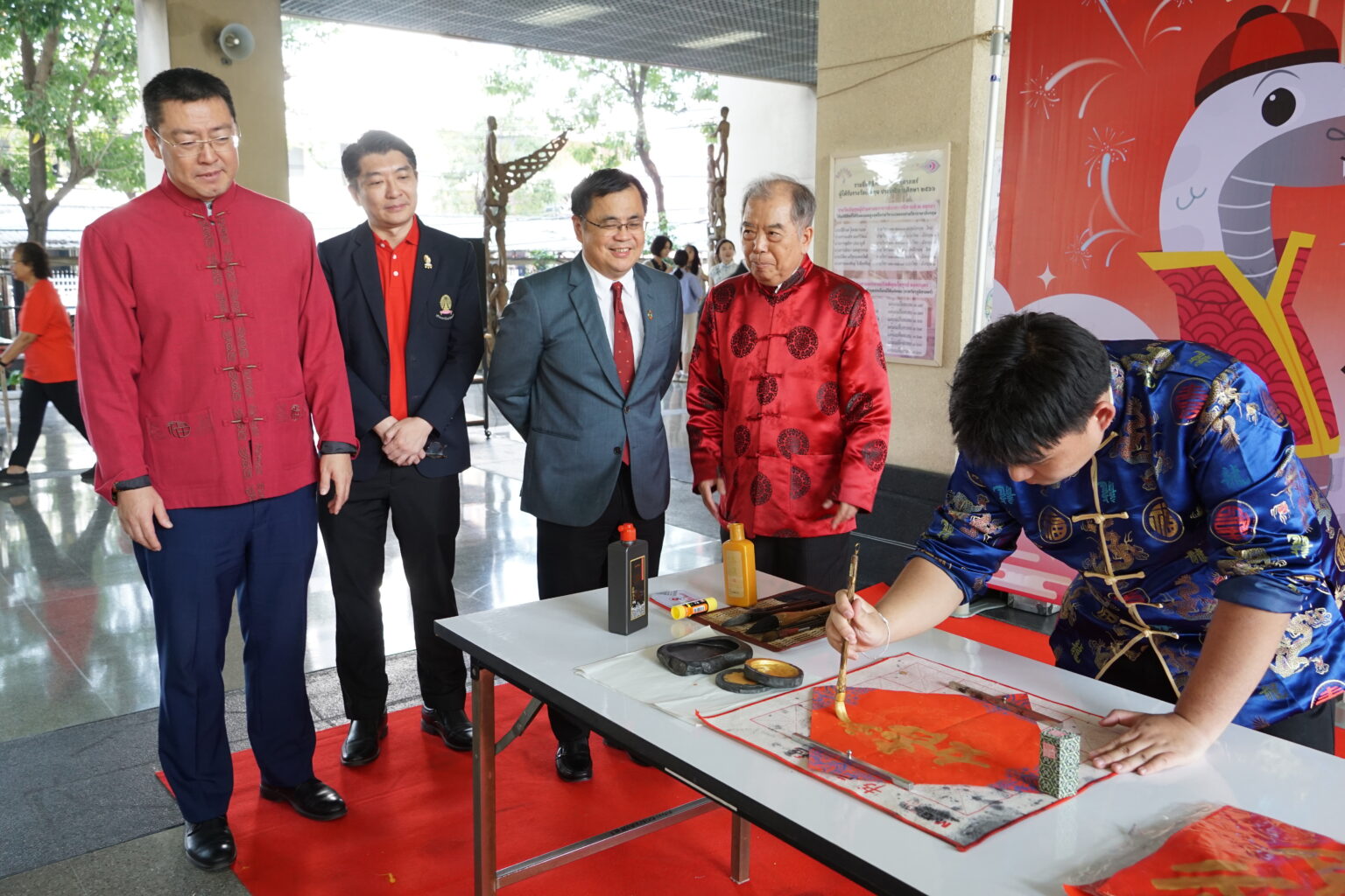 The Confucius Institute and the Faculty of Arts at Chula, Organized a Chinese New Year Celebration for 2025, themed "Farewell to the Year of the Snake, Welcome the Year of the Dragon." 