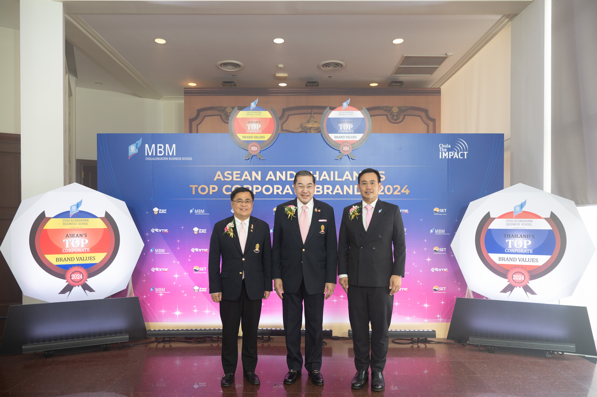 Chula Awards ASEAN and Thailand’s Top Corporate Brands for the 15th Year, Recognizing the Highest Corporate Brand Value of 2024