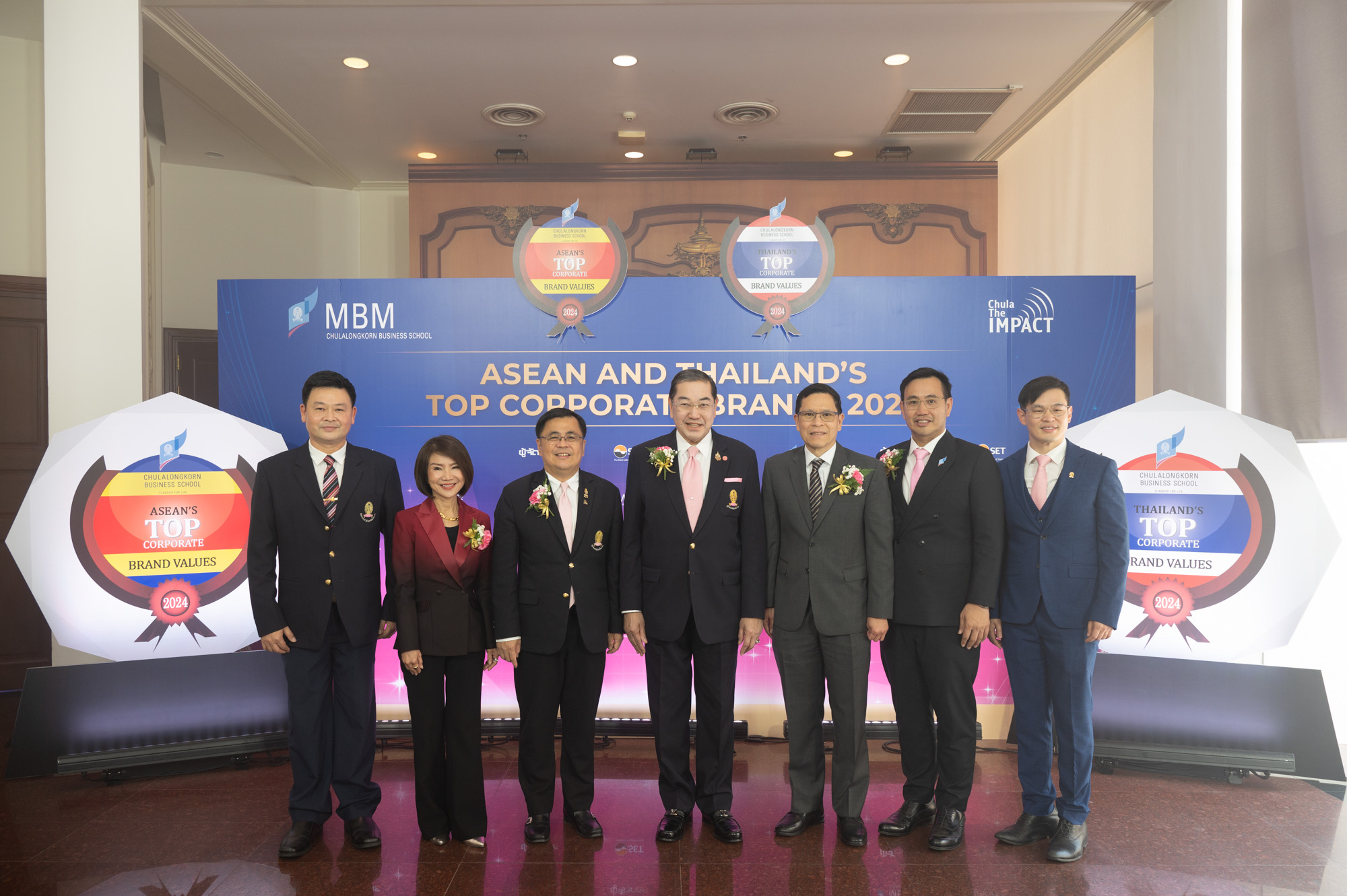 Chula Awards ASEAN and Thailand’s Top Corporate Brands for the 15th Year, Recognizing the Highest Corporate Brand Value of 2024