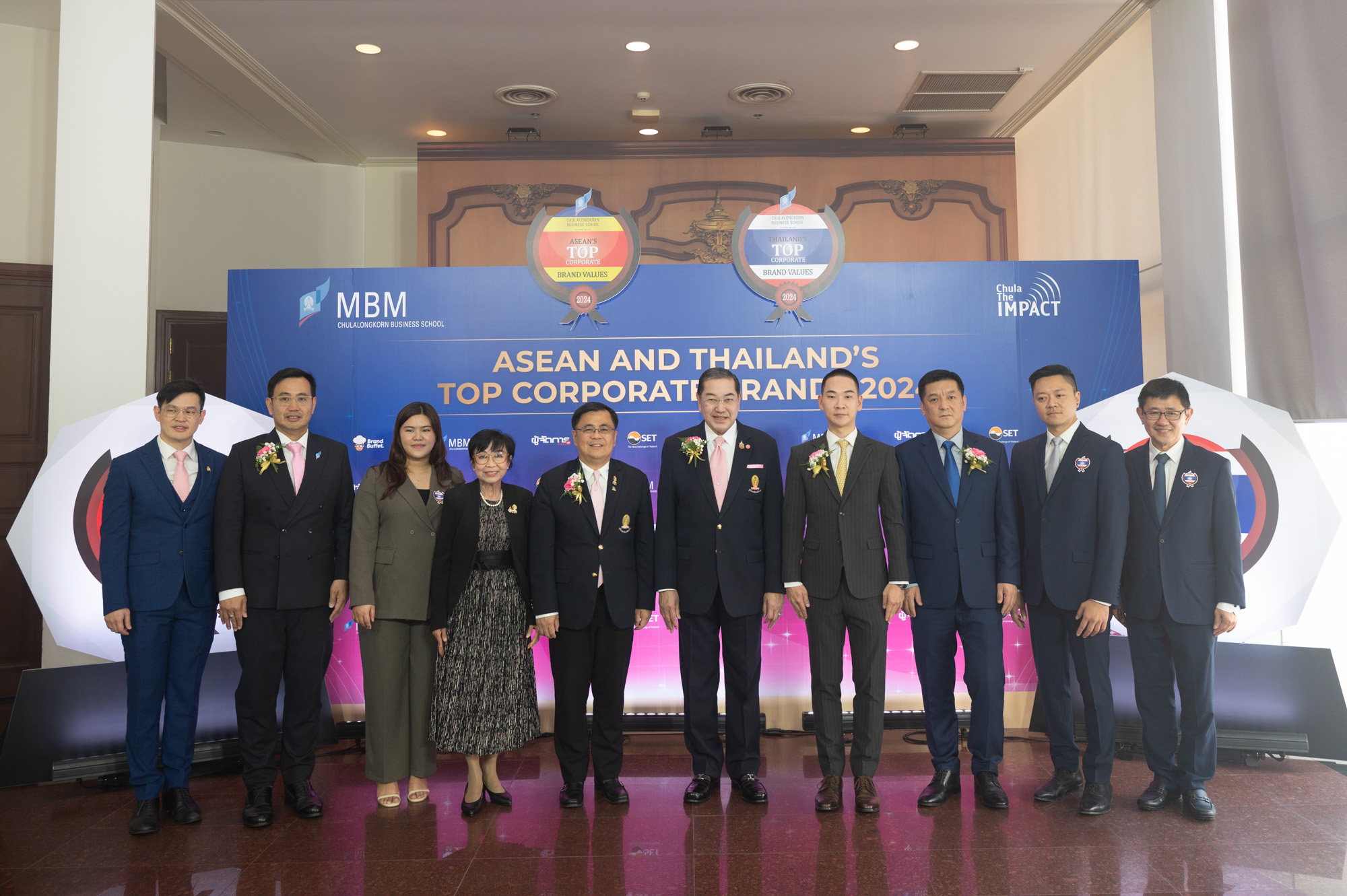 Chula Awards ASEAN and Thailand’s Top Corporate Brands for the 15th Year, Recognizing the Highest Corporate Brand Value of 2024