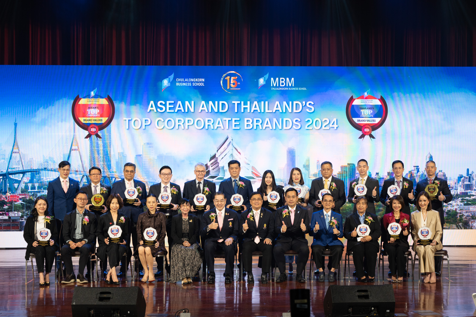 Chula Awards ASEAN and Thailand’s Top Corporate Brands for the 15th Year, Recognizing the Highest Corporate Brand Value of 2024