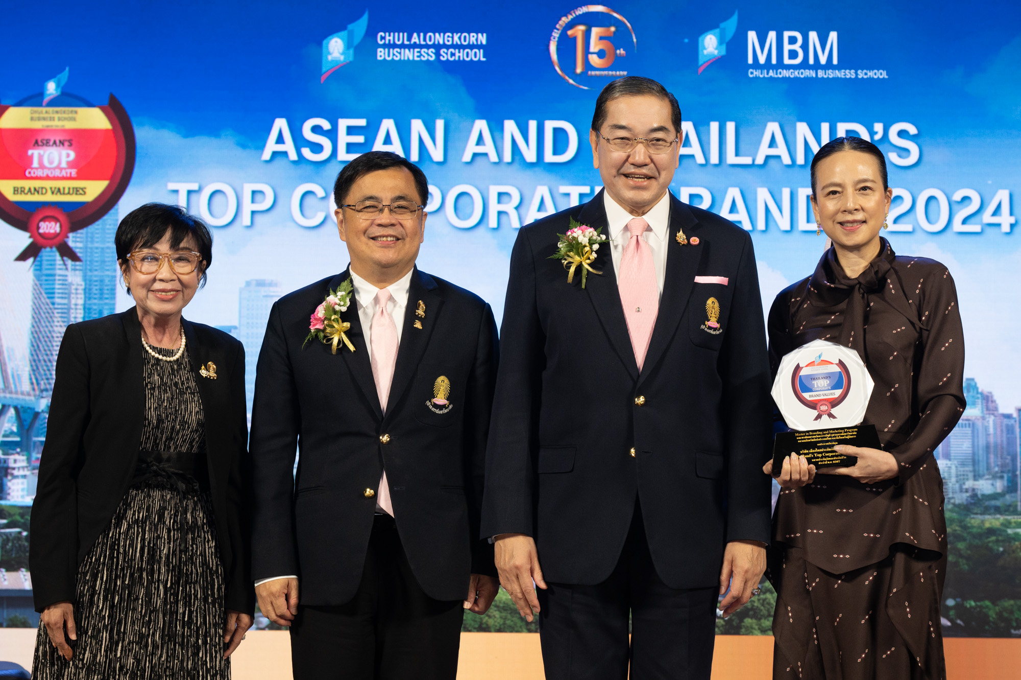 Chula Awards ASEAN and Thailand’s Top Corporate Brands for the 15th Year, Recognizing the Highest Corporate Brand Value of 2024