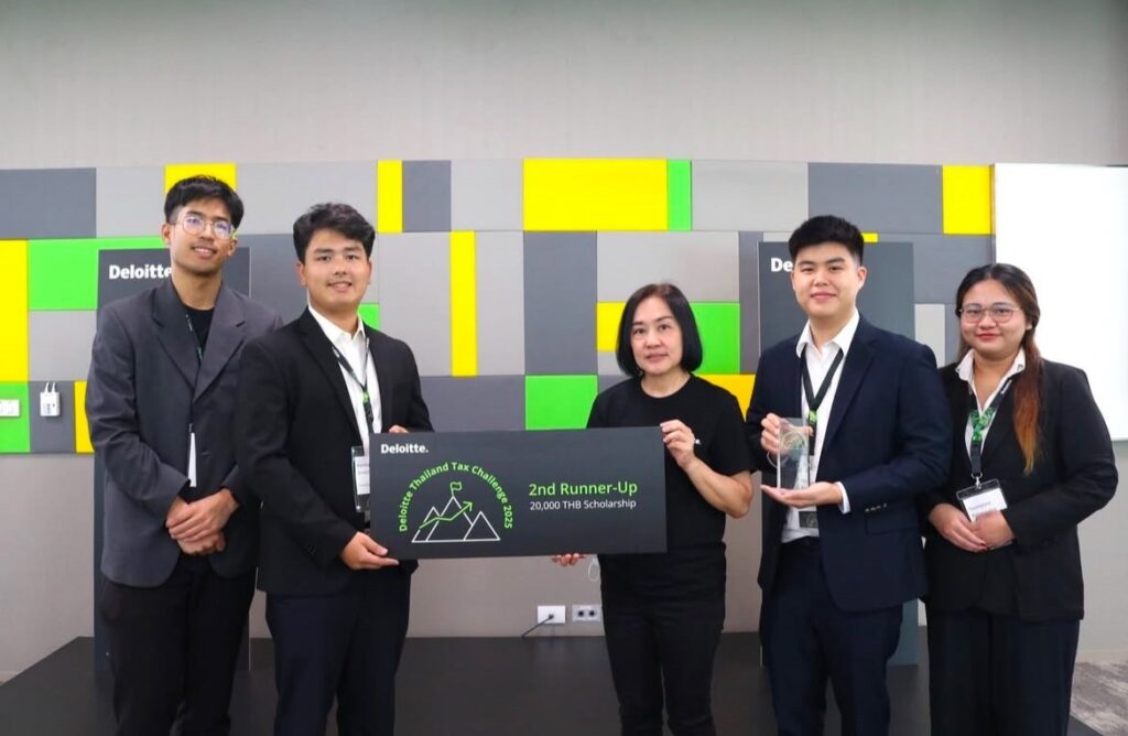 Chula Students Earn Runner-Up Honors in the Deloitte Thailand Tax Challenge 2025  