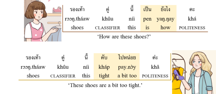 Examples of Thai language textbooks 